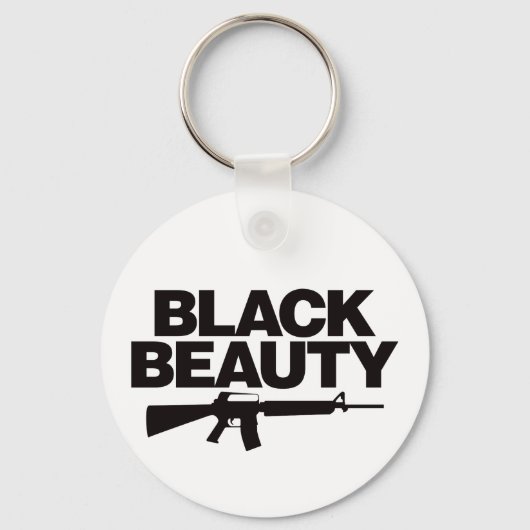 Black Beauty AR - zwart Sleutelhanger (Voorkant)