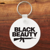 Black Beauty AR - zwart Sleutelhanger (Voorkant)