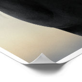 Black Beauty - Black Friesian Horse Portret Poster (Hoek)