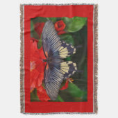 Black Beauty Butterfly Deken (Voorkant Verticaal)