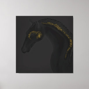 Black Beauty Canvas Afdruk