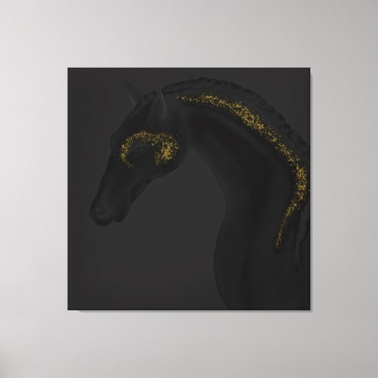 Black Beauty Canvas Afdruk (Voorkant)