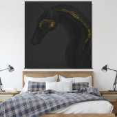 Black Beauty Canvas Afdruk (Insitu (Slaapkamer))