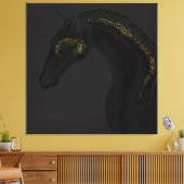 Black Beauty Canvas Afdruk (Insitu (Woonkamer))