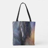 Black Beauty Canvas tas (Achterkant)