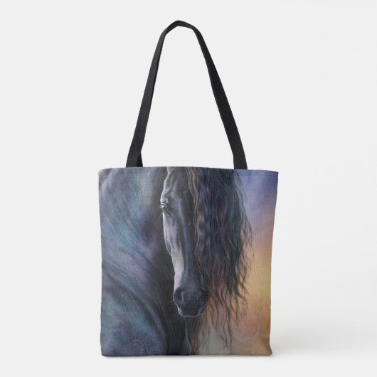 Black Beauty Canvas tas (Achterkant)