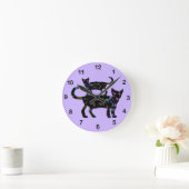 Black Beauty Cats Ronde Klok (Huis)