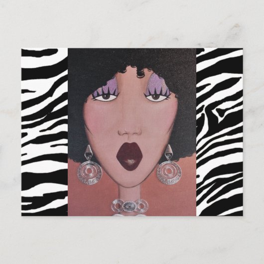“Black Beauty Diva"-ansichtkaart Briefkaart (Voorkant)