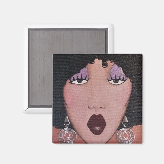 "Black Beauty Diva" Magneet (Voorkant / Achterkant)