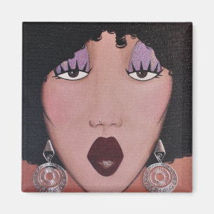 "Black Beauty Diva" Magneet
