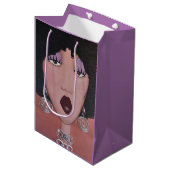 "Black Beauty Diva" Medium Cadeauzakje (Voorkant Gekanteld)