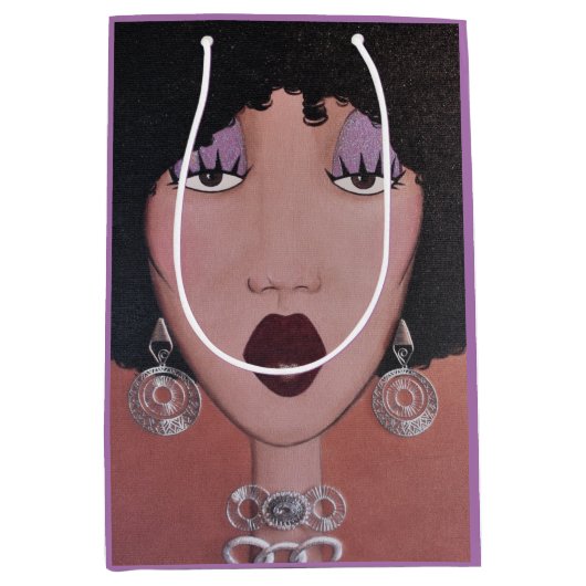 "Black Beauty Diva" Medium Cadeauzakje (Voorkant)
