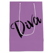 "Black Beauty Diva" Medium Cadeauzakje (Achterkant)