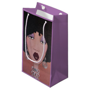 "Black Beauty Diva" Small Gift Bag Klein Cadeauzakje