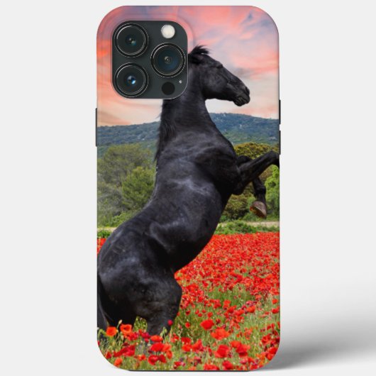 Black Beauty en Poppy Field Hoesje-Mate iPhone Cas Case-Mate iPhone Case (Achterkant)
