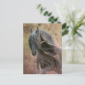 Black Beauty Friesian Horse - Briefkaart (Staand voorkant)