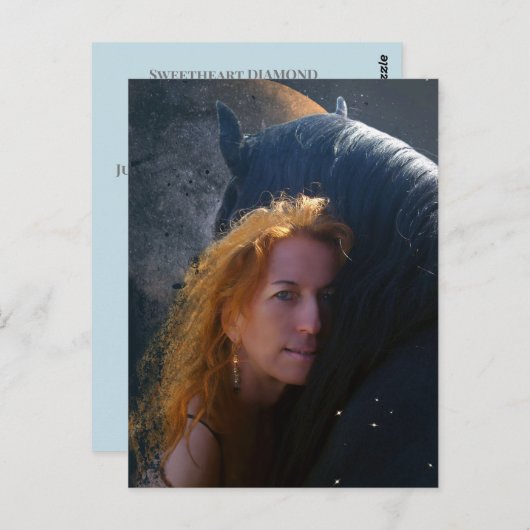 Black Beauty Friesian Horse - Briefkaart (Voorkant / Achterkant)