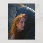 Black Beauty Friesian Horse - Briefkaart (Voorkant)