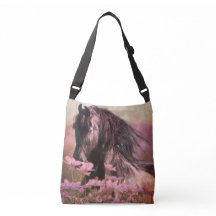 Black Beauty Friesian Horse - Canvas tas