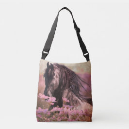 Black Beauty Friesian Horse - Canvas tas