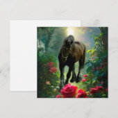 Black Beauty Friesian Horse Fantasy - Greeting Car Kaart (Voorkant / Achterkant)