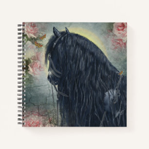 Black Beauty Friesian Horse - notebook Notitieboek