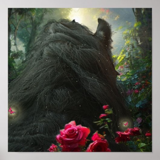 Black Beauty Friesian Horse - Poster (Voorkant)