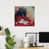 Black Beauty Friesian Horse - Poster (Thuiskantoor)