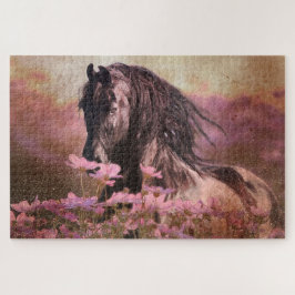 Black Beauty Friesian Horse - Puzzle Legpuzzel
