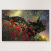 Black Beauty Friesian Horse - Puzzle Legpuzzel (Horizontaal)