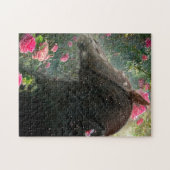 Black Beauty Friesian Horse - Puzzle Legpuzzel (Horizontaal)