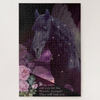 Black Beauty Friesian Horse - Puzzle