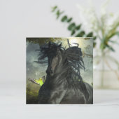 Black Beauty Friesian Horse - Wenskaart Kaart (Staand voorkant)