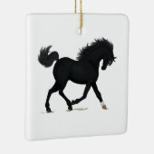 Black Beauty Horse Pony Equestrian Charm Durant Keramisch Ornament (Rechts)