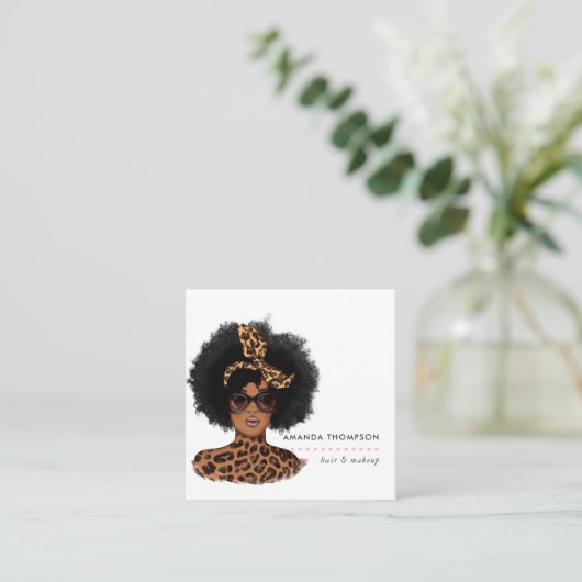 Black Beauty Mode Visitekaartje (Staand voorkant)