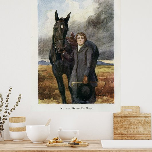 Black Beauty poster - Afschildering van zeeboekenb (Keuken)