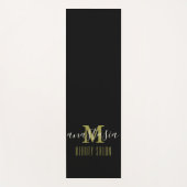 Black Beauty Salon van Anastasia Monogram Yogamat (Voorkant)