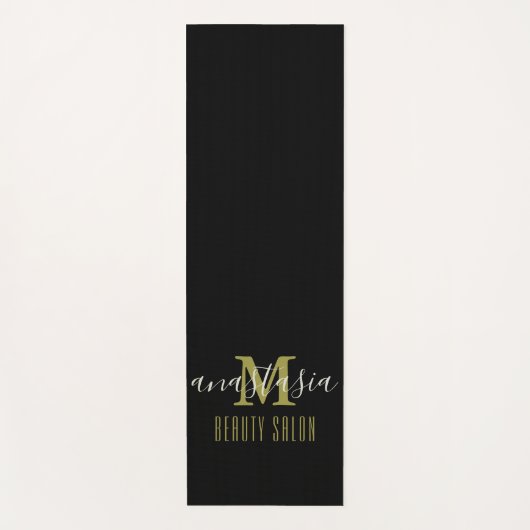Black Beauty Salon van Anastasia Monogram Yogamat (Voorkant)
