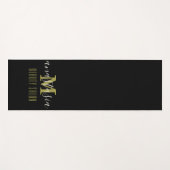 Black Beauty Salon van Anastasia Monogram Yogamat (Voorkant (horizontaal))