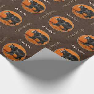 Black Beer Autumn Earth Brown Cadeaupapier