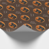 Black Beer Autumn Earth Brown Cadeaupapier (Hoek)