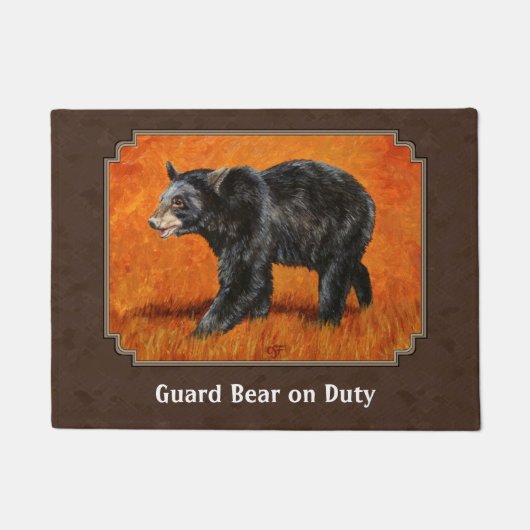 Black Beer Autumn Earth Brown Deurmat (Voorkant)
