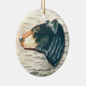 Black Beer Birch Bark Art Keramisch Ornament (Rechts)