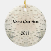 Black Beer Birch Bark Art Keramisch Ornament (Achterkant)