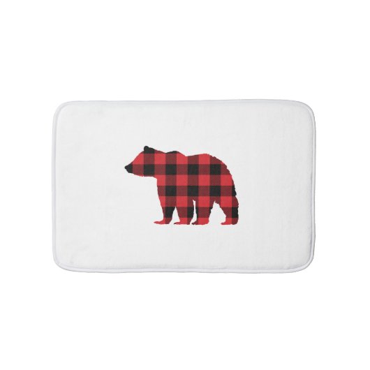 Black Beer Buffalo Check Bath Mat (Voorkant)