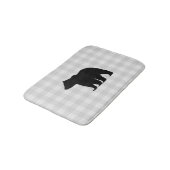 Black Beer Buffalo Check Bath Mat (Gekanteld)
