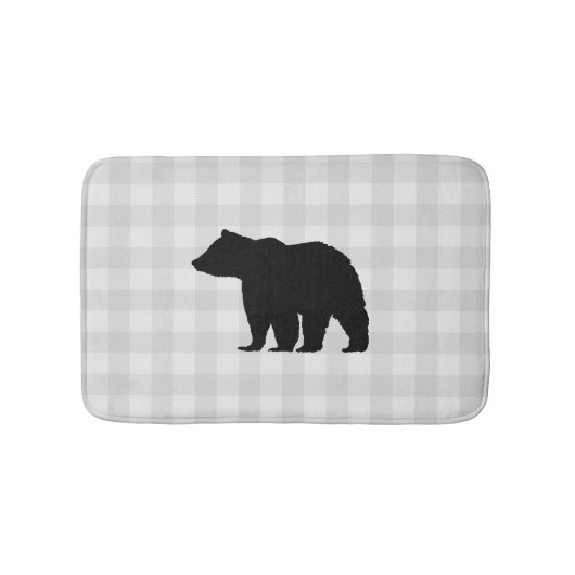 Black Beer Buffalo Check Bath Mat (Voorkant)