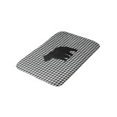 Black Beer Buffalo Check Bath Mat (Gekanteld)