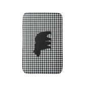 Black Beer Buffalo Check Bath Mat (Voorkant Verticaal)