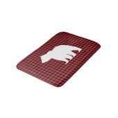 Black Beer Buffalo Check Bath Mat (Gekanteld)